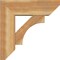 Ekena Millwork Westlake Slat Rough Sawn Bracket w/ Offset Brace, Western Red Cedar, 8"W x 24"D x 24"H BKT0806X24X24WTL06RWR - alternate 3
